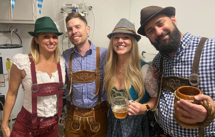 Oktoberfest in Texas with Alex, Cody, Simon and Rebekah